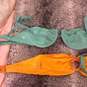 Teal  Bikini tops- Monday swimwear